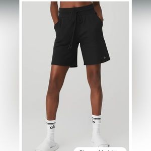 ALO YOGA high waist easy sweat short (nwt)